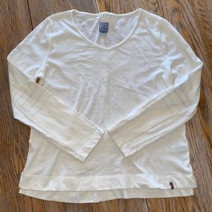 JANE BLEECKER 60%cotton vented off white top/WL